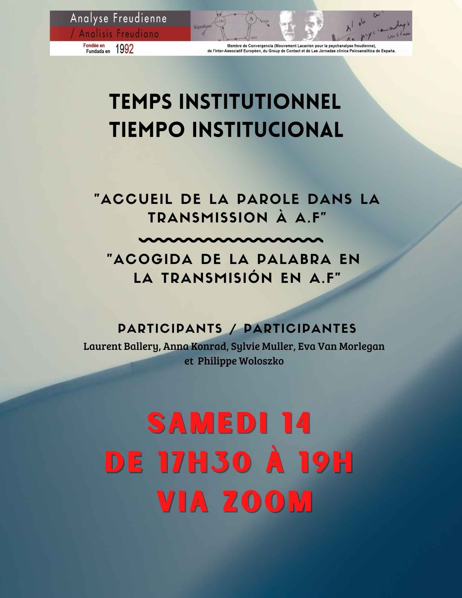 Temps institutionnel -14 janvier 2023 – 17h 30